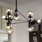 Klar Glas Flerkula Modern Krona